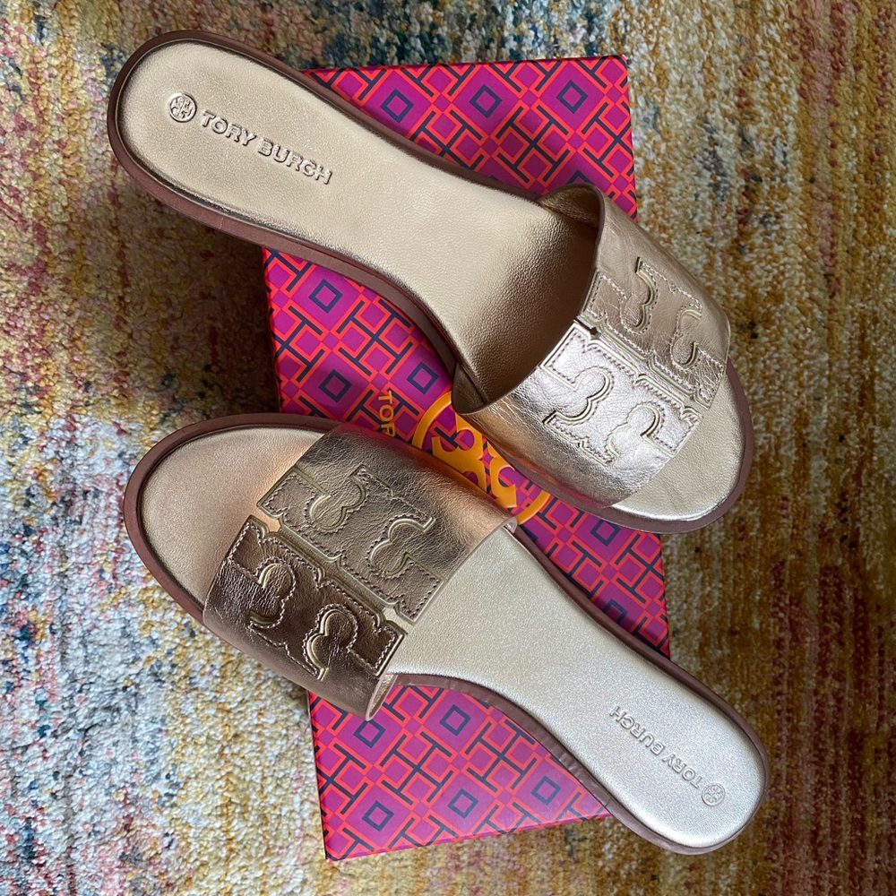 Tory Burch Ines slide- Rose Gold